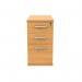 Astin 3 Drawer Desk High Pedestal Lockable 404x800x730mm Norwegian Beech KF77718 KF77718