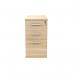Astin 3 Drawer Desk High Pedestal Lockable 404x800x730mm Canadian Oak KF77719 KF77719
