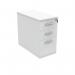 Astin 3 Drawer Desk High Pedestal Lockable 480x880x745mm Arctic White KF77720 KF77720