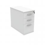 Astin 3 Drawer Desk High Pedestal Lockable 404x800x730mm Arctic White KF77720 KF77720