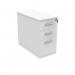 Astin 3 Drawer Desk High Pedestal Lockable 404x800x730mm Arctic White KF77720 KF77720