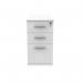 Astin 3 Drawer Desk High Pedestal Lockable 404x800x730mm Arctic White KF77720 KF77720