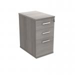 Astin 3 Drawer Desk High Pedestal Lockable 404x800x730mm Alaskan Grey Oak KF77721 KF77721