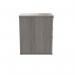 Astin 3 Drawer Desk High Pedestal Lockable 404x800x730mm Alaskan Grey Oak KF77721 KF77721