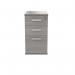Astin 3 Drawer Desk High Pedestal Lockable 404x800x730mm Alaskan Grey Oak KF77721 KF77721