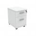 Astin 2 Drawer Mobile Under Desk Pedestal 400x500x590mm Arctic White KF77726 KF77726