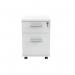 Astin 2 Drawer Mobile Under Desk Pedestal 400x500x590mm Arctic White KF77726 KF77726