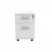 Astin 2 Drawer Mobile Under Desk Pedestal 400x500x590mm Arctic White KF77726 KF77726