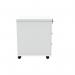 Astin 3 Drawer Mobile Under Desk Pedestal 400x500x590mm Arctic White KF77727 KF77727