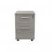 Astin 2 Drawer Mobile Under Desk Pedestal 400x500x590mm Alaskan Grey Oak KF77728 KF77728