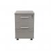 Astin 2 Drawer Mobile Under Desk Pedestal 400x500x590mm Alaskan Grey Oak KF77728 KF77728
