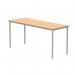 Astin Rectangular Multipurpose Table 1600x600x730mm Norwegian Beech/Silver KF77733 KF77733