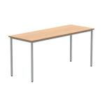 Astin Rectangular Multipurpose Table 1600x600x730mm Norwegian Beech/Silver KF77733 KF77733