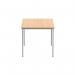 Astin Rectangular Multipurpose Table 1200x800x730mm Norwegian BeechSilver KF77734 KF77734