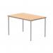 Astin Rectangular Multipurpose Table 1200x800x730mm Norwegian BeechSilver KF77734 KF77734