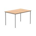 Astin Rectangular Multipurpose Table 1200x800x730mm Norwegian Beech/Silver KF77734 KF77734