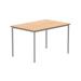 Astin Rectangular Multipurpose Table 1280x900x880mm Norwegian Beech/Silver KF77734 KF77734