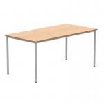 Astin Rectangular Multipurpose Table 1600x800x730mm Norwegian BeechSilver KF77735 KF77735