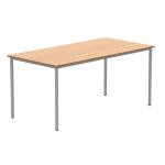 Astin Rectangular Multipurpose Table 1600x800x730mm Norwegian Beech/Silver KF77735 KF77735