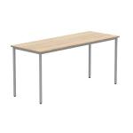 Astin Rectangular Multipurpose Table 1660x600x730mm Canadian Oak/Silver KF77737 KF77737