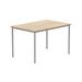 Astin Rectangular Multipurpose Table 1280x900x880mm Canadian Oak/Silver KF77738 KF77738