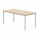 Astin Rectangular Multipurpose Table 1600x800x730mm Canadian Oak/Silver KF77739 KF77739