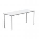 Astin Rectangular Multipurpose Table 1600x600x730mm Arctic WhiteSilver KF77741 KF77741