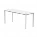 Astin Rectangular Multipurpose Table 1600x600x730mm Arctic WhiteSilver KF77741 KF77741
