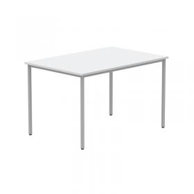 VOW Astin Rectangular Multipurpose Table 1200x800x730mmArctic WhiteSilver KF77742 KF77742