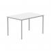 Astin Rectangular Multipurpose Table 1200x800x730mmArctic WhiteSilver KF77742 KF77742