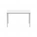 Astin Rectangular Multipurpose Table 1200x800x730mmArctic WhiteSilver KF77742 KF77742