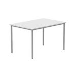 Astin Rectangular Multipurpose Table 1200x800x730mmArctic White/Silver KF77742 KF77742