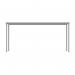 Astin Rectangular Multipurpose Table 1600x800x730mm Arctic White/Silver KF77743 KF77743