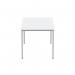 Astin Rectangular Multipurpose Table 1600x800x730mm Arctic WhiteSilver KF77743 KF77743