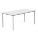 Astin Rectangular Multipurpose Table 1680x900x880mm Arctic White/Silver KF77743 KF77743