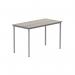 Astin Rectangular Multipurpose Table 1200x600x730mm Alaskan Grey OakSilver KF77744 KF77744