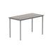 Astin Rectangular Multipurpose Table 1260x680x900mm Alaskan Grey Oak/Silver KF77744 KF77744