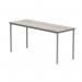 Astin Rectangular Multipurpose Table 1600x600x730mm Alaskan Grey Oak/Silver KF77745 KF77745