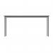 Astin Rectangular Multipurpose Table 1600x600x730mm Alaskan Grey Oak/Silver KF77745 KF77745