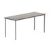 Astin Rectangular Multipurpose Table 1260x680x900mm Alaskan Grey Oak/Silver KF77745 KF77745