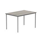 Astin Rectangular Multipurpose Table 1200x800x730mm Alaskan Grey Oak/Silver KF77746 KF77746