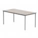 Astin Rectangular Multipurpose Table 1600x800x730mm Alaskan Grey Oak/Silver KF77747 KF77747