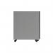 Astin 3 Drawer Mobile Under Desk Steel Pedestal 480x580x610mm Silver KF77748 KF77748