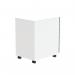 Astin 3 Drawer Mobile Under Desk Pedestal 480x580x610mm Arctic White KF77749 KF77749