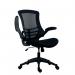 Jemini Jaya Mesh Back Chair with Folding Arms 680x670x1070mm Black KF77784 KF77784