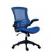 Jemini Jaya Mesh Back Chair with Folding Arms 680x670x1070mm Blue KF77785 KF77785