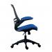 Jemini Jaya Mesh Back Chair with Folding Arms 680x670x1070mm Blue KF77785 KF77785