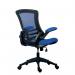 Jemini Jaya Mesh Back Chair with Folding Arms 680x670x1070mm Blue KF77785 KF77785