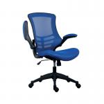 Jemini Jaya Mesh Back Chair with Folding Arms 680x670x1070mm Blue KF77785 KF77785