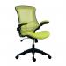 Jemini Jaya Mesh Back Chair with Folding Arms 680x670x1070mm Green KF77786 KF77786